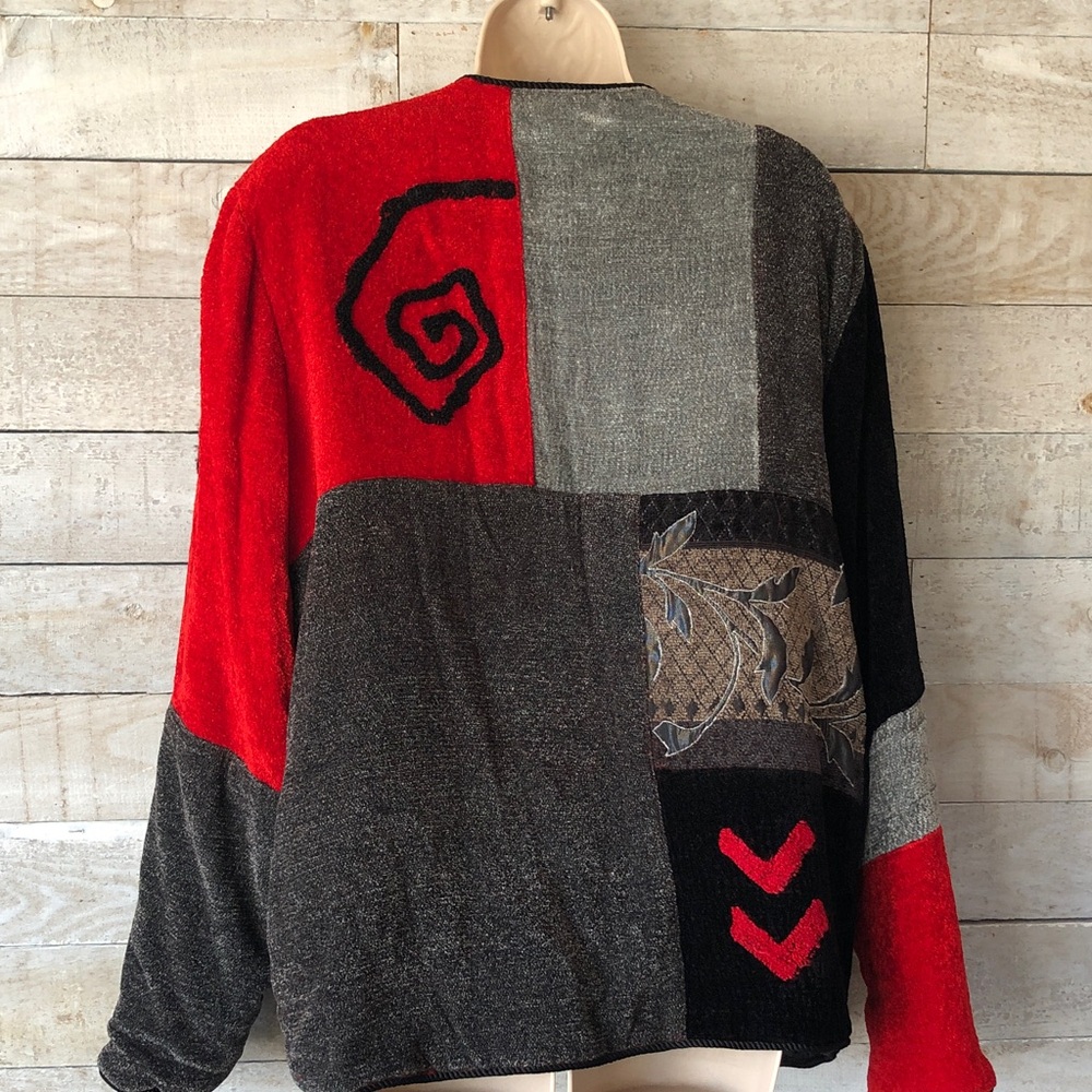 Alex Kim velvet patchwork jacket - Picture 2 of 8